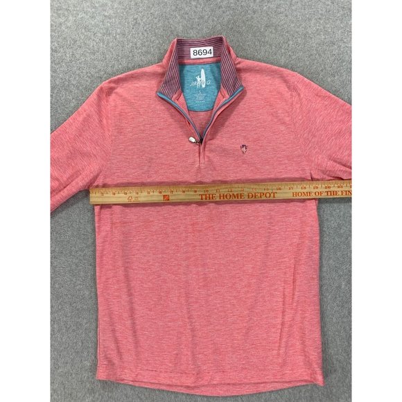 Johnnie-O 1/4 Zip‎ Long Sleeve Golf Pullover Shirt (Women's Small) Pink - Picture 8 of 13